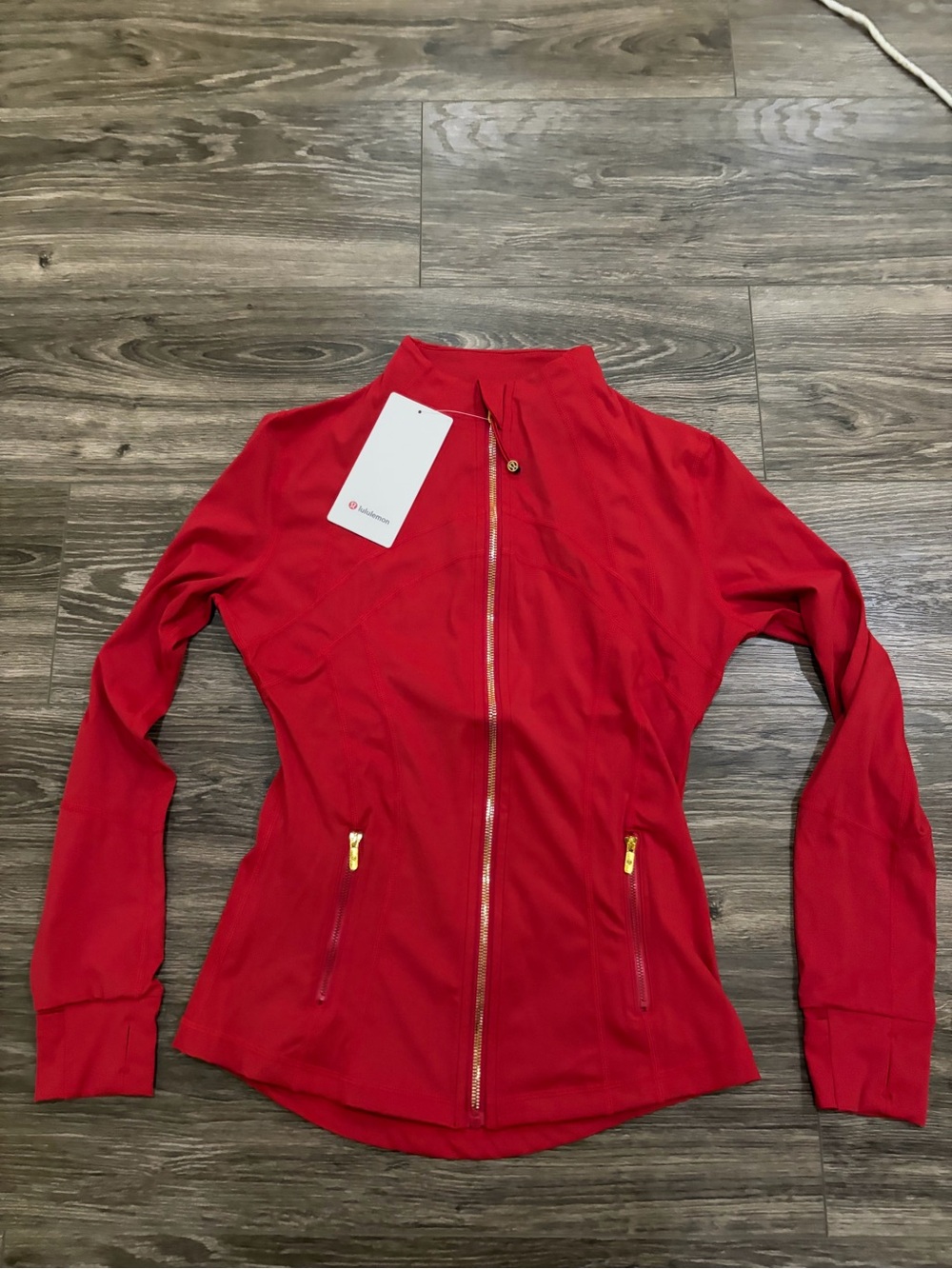 ❤️Red Lululemon Define Jacket Nulu Gold Zipper & Align Pant 25 setMULTIPLE SIZE - Picture 2 of 10